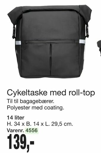 Harald Nyborg Cykeltaske med roll-top tilbud