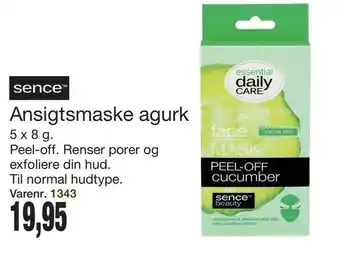 Ansigtsmaske agurk