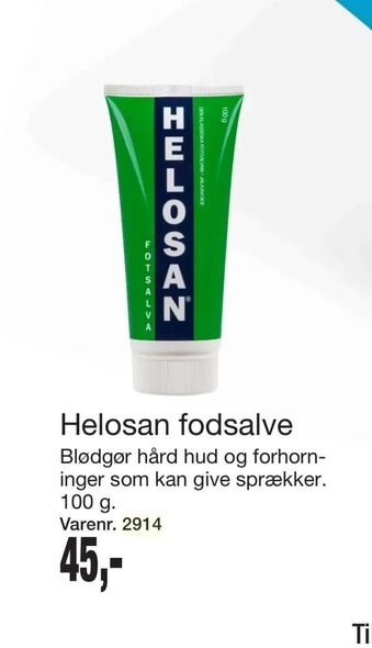 Harald Nyborg Helosan fodsalve tilbud