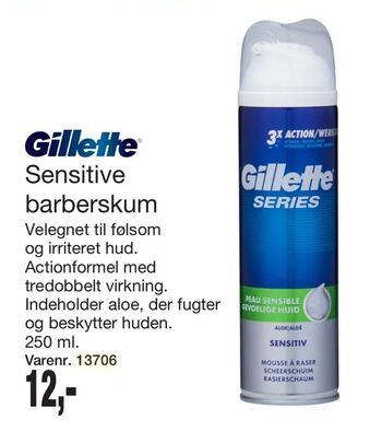 Sensitive barberskum