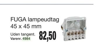 Harald Nyborg Fuga lampeudtag 45 x 45 mm tilbud