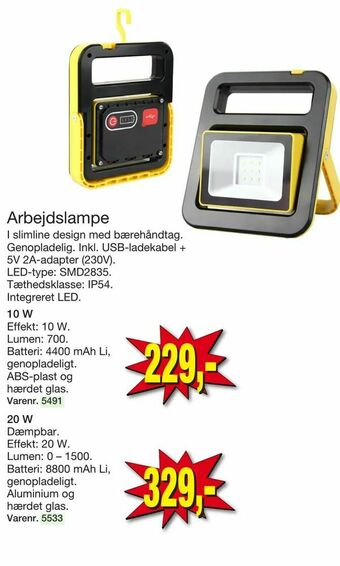 Harald Nyborg Arbejdslampe tilbud