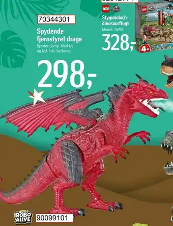 Føtex Spydende fjernstyret drage tilbud