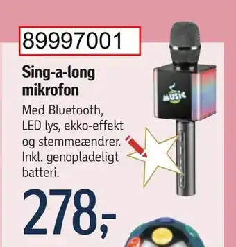 Føtex Sing-a-long mikrofon tilbud