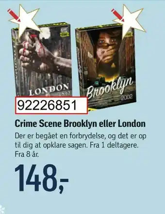 Føtex Crime Scene Brooklyn eller London tilbud