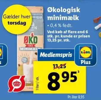 Lidl Økologisk minimælk tilbud