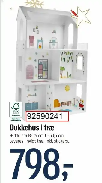 Dukkehus i træ