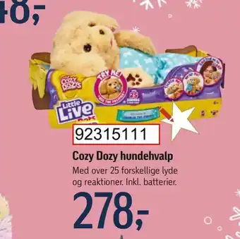 Føtex Cozy Dozy hundehvalp tilbud
