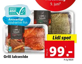 Lidl Grill lakseside tilbud