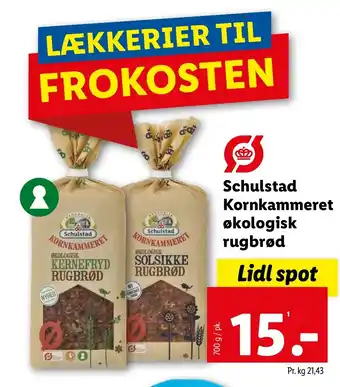 Schulstad Kornkammeret økologisk rugbrød