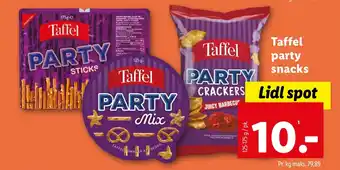 Lidl Taffel party snacks tilbud