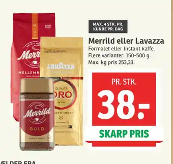 SPAR Merrild eller Lavazza tilbud