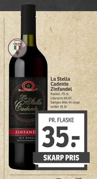 SPAR La Stella Cadente Zinfandel tilbud