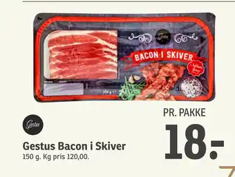 SPAR Gestus Bacon i Skiver tilbud