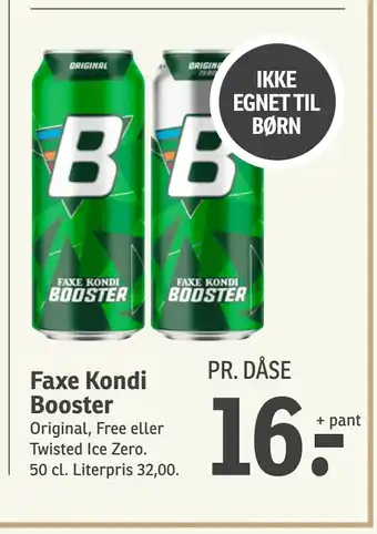 SPAR Faxe Kondi Booster tilbud