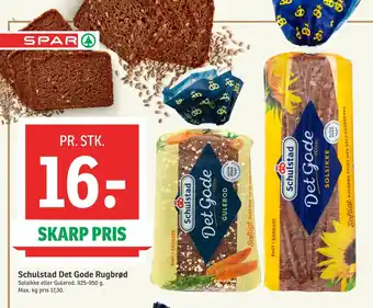 SPAR Schulstad Det Gode Rugbrød tilbud