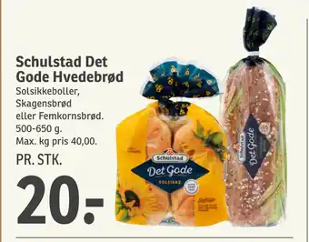 SPAR Schulstad Det Gode Hvedebrød tilbud