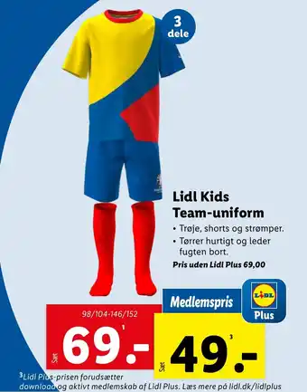 Lidl Lidl Kids Team-uniform tilbud