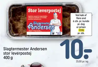 Slagtermester Andersen stor leverpostej 400 g