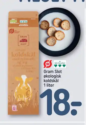 REMA 1000 Gram Slot økologisk koldskål 1 liter tilbud