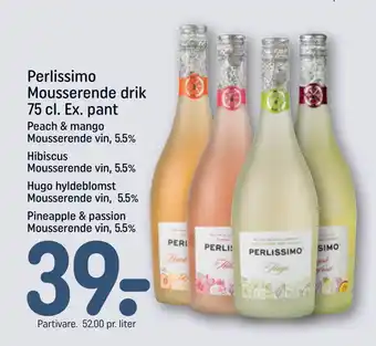 REMA 1000 Perlissimo Mousserende drik 75 cl. Ex. pant tilbud