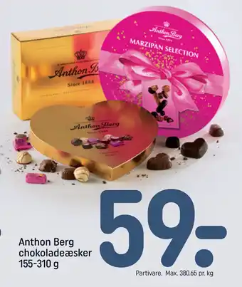 REMA 1000 Anthon Berg chokoladeæsker tilbud