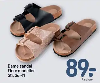 Dame sandal Flere modeller Str. 36-41
