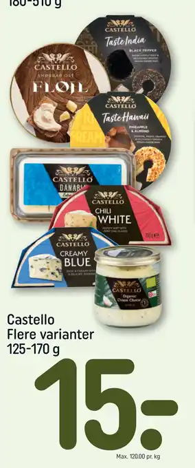 REMA 1000 Castello Flere varianter 125-170 g tilbud