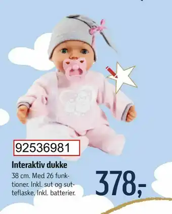 Føtex Interaktiv dukke tilbud
