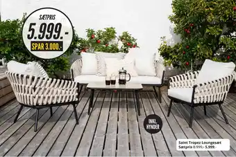 My Home Saint Tropez Loungesæt Sætpris tilbud