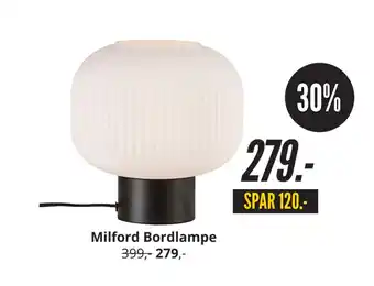 My Home Milford Bordlampe tilbud
