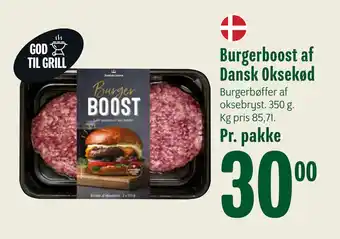 Min Købmand Burgerboost af Dansk Oksekød tilbud