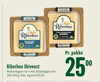 Min Købmand Riberhus Skiveost tilbud