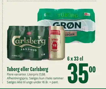 Min Købmand Tuborg eller Carlsberg tilbud