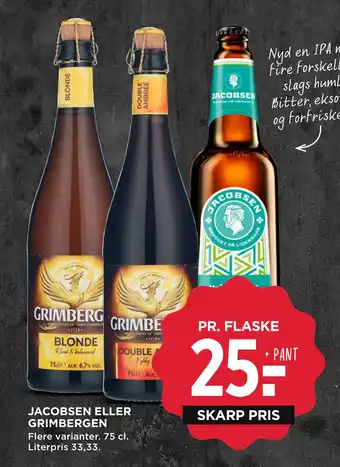 MENY JACOBSEN ELLER GRIMBERGEN tilbud