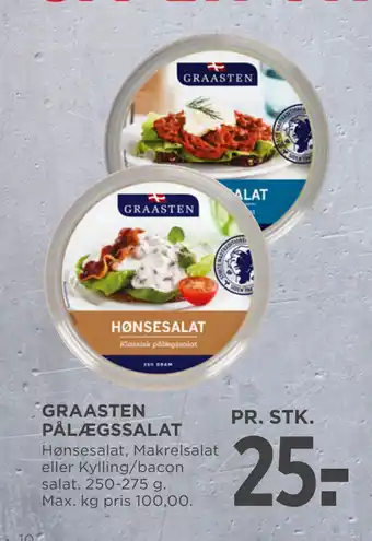 MENY GRAASTEN PÅLÆGSSALAT tilbud