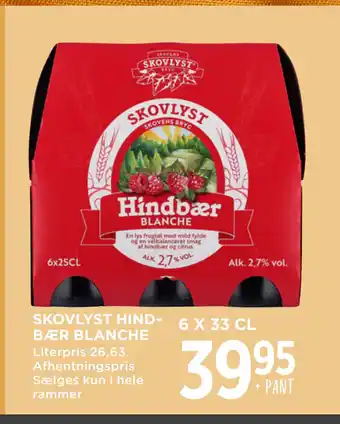 MENY SKOVLYST HINDBÆR BLANCHE tilbud