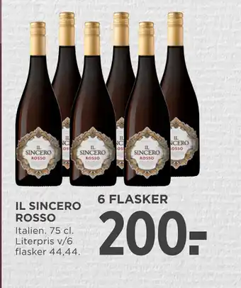 MENY IL SINCERO ROSSO tilbud