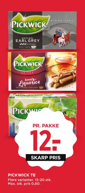 MENY PICKWICK TE tilbud