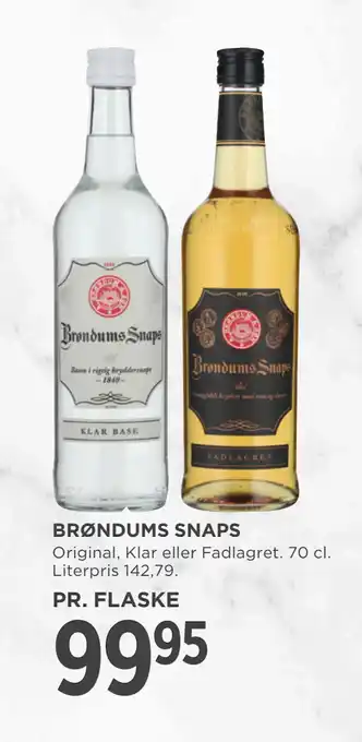 MENY BRØNDUMS SNAPS tilbud
