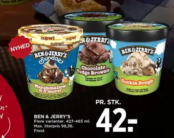MENY BEN & JERRY'S tilbud