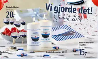 Føtex Windsor mønstrede servietter tilbud