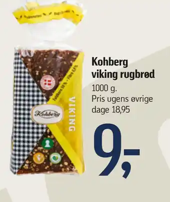 Føtex Kohberg viking rugbrød tilbud