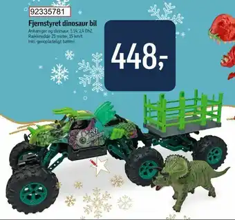 Fjernstyret dinosaur bil