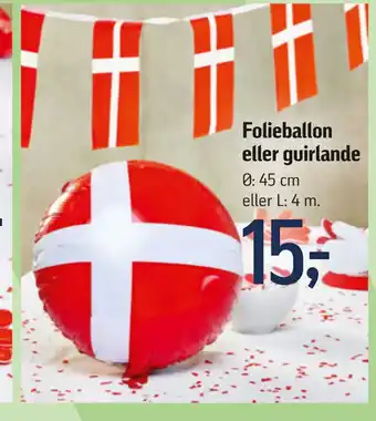 Føtex Folieballon eller guirlande tilbud