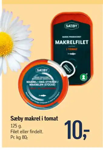 Føtex Sæby makrel i tomat tilbud