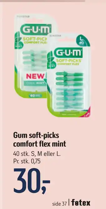 Føtex Gum soft-picks comfort flex mint tilbud