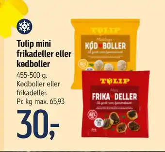 Føtex Tulip mini frikadeller eller kødboller tilbud