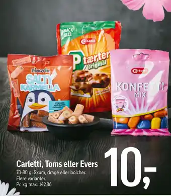 Føtex Carletti, Toms eller Evers tilbud