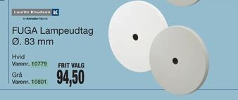 Harald Nyborg Fuga Lampeudtag ø 83 mm tilbud
